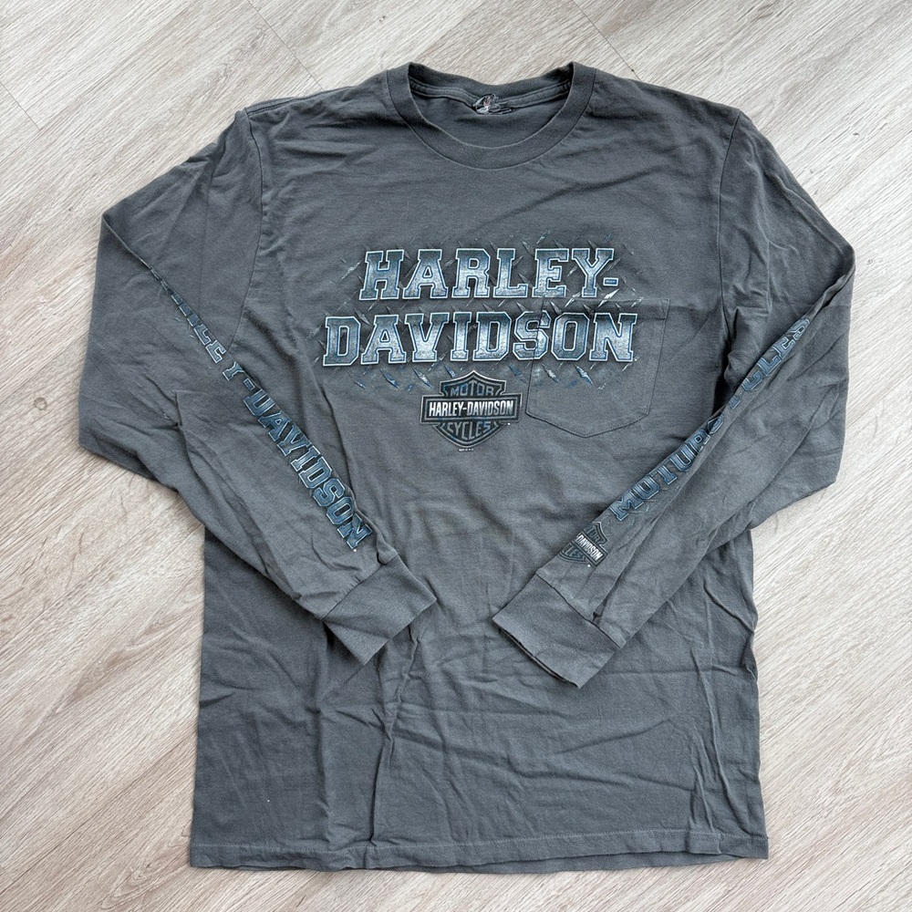 Harley-Davidson Full Print Long Sleeve Men's Shirt
